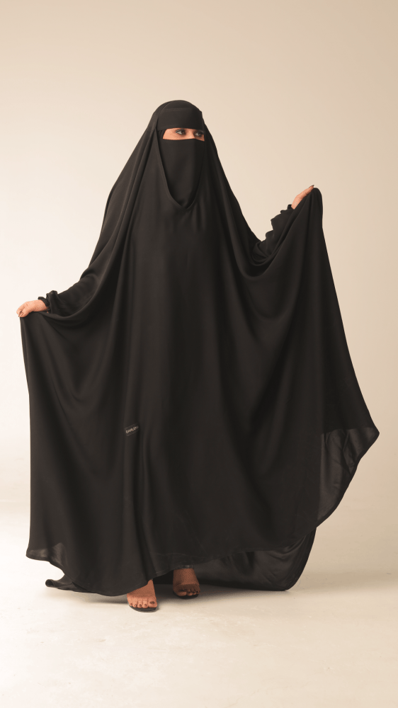 عباية رأس ب كم مطاط