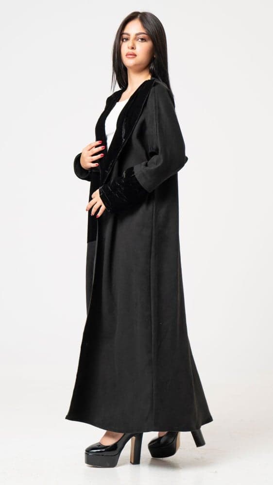 عباية شتوية شامواه ومخمل