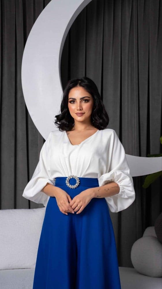 جمبسوت ازرق وابيض