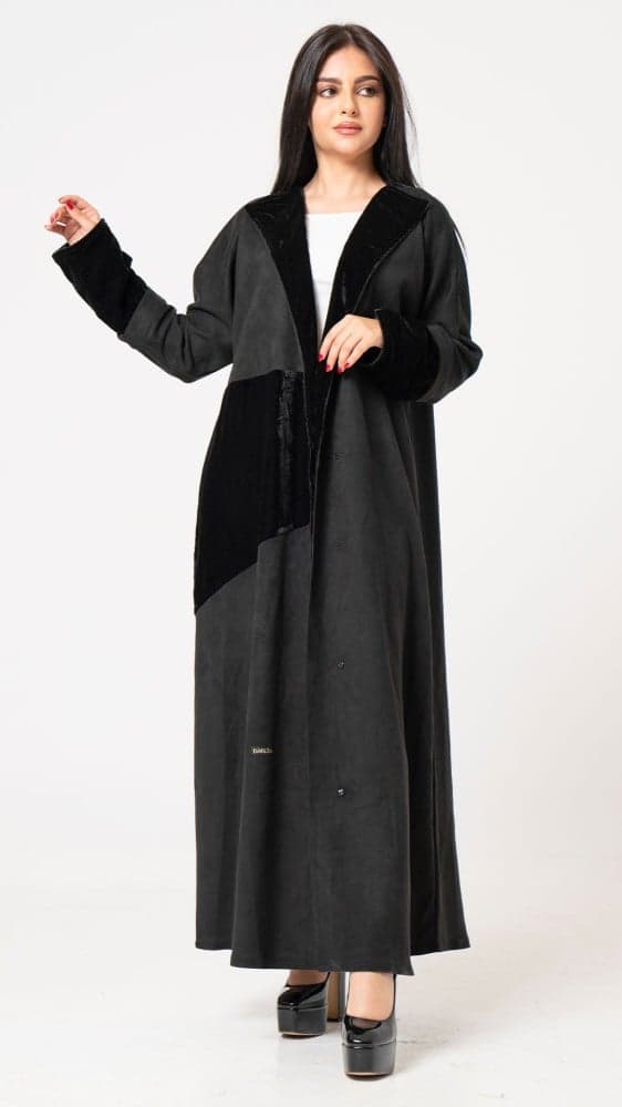 عباية شتوية شامواه ومخمل