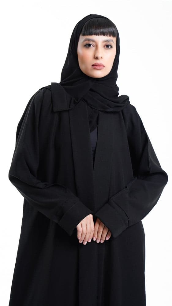 عباية مفتوحة بتطريز من الاسفل