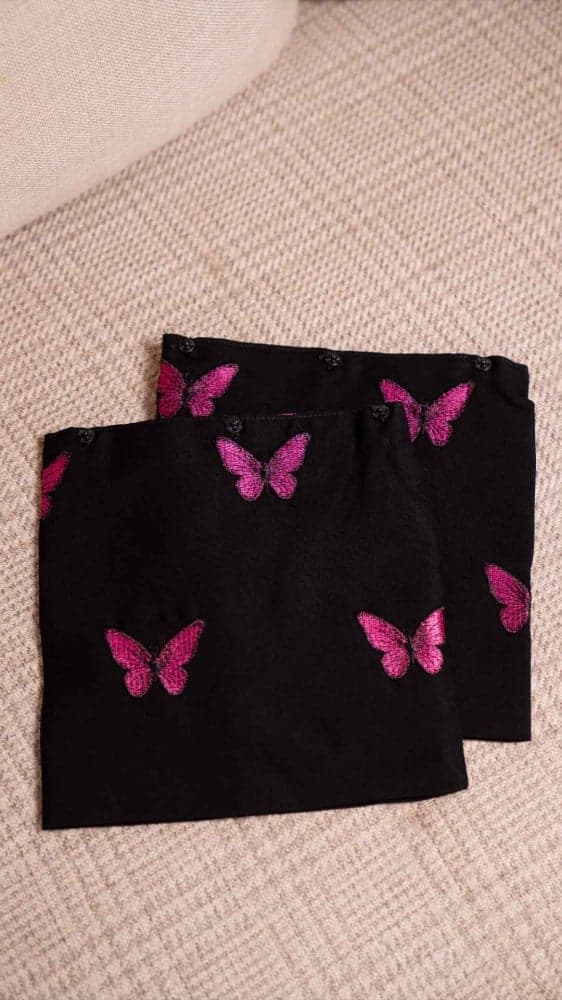 عباية باكمام متنوعه فراشات ألوان