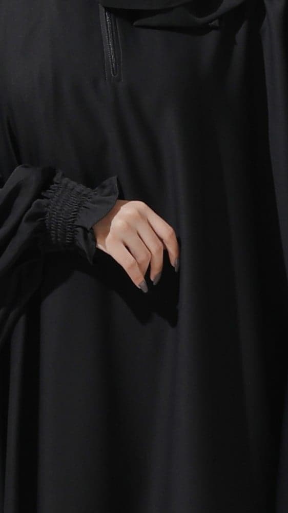 عباية بشت بكم مزموم وكشكه ناعمة