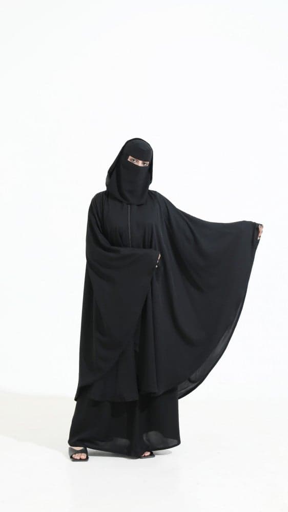 عباية قطعتين بقبعة