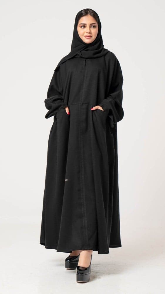 عباية فضفاضه بجيوب أماميه