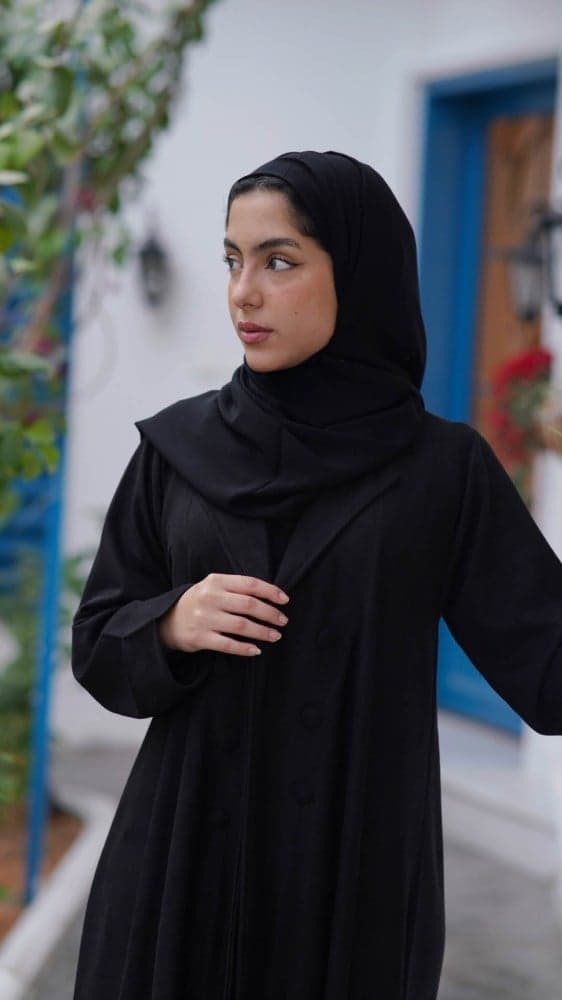 عباية شتوية رسمية شامواه بقصة كلوش