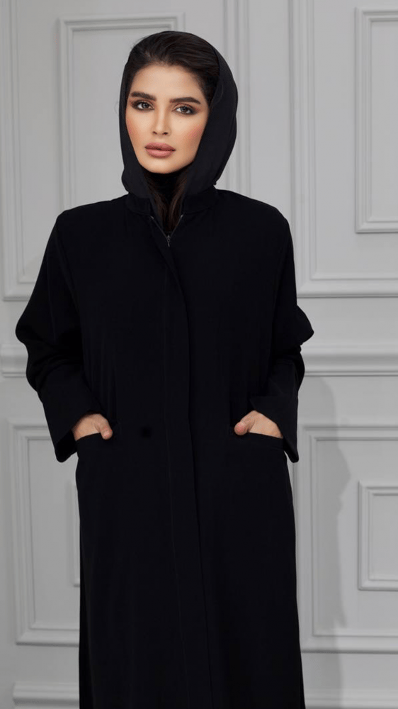 عباية بجيوب وسحاب مخفي
