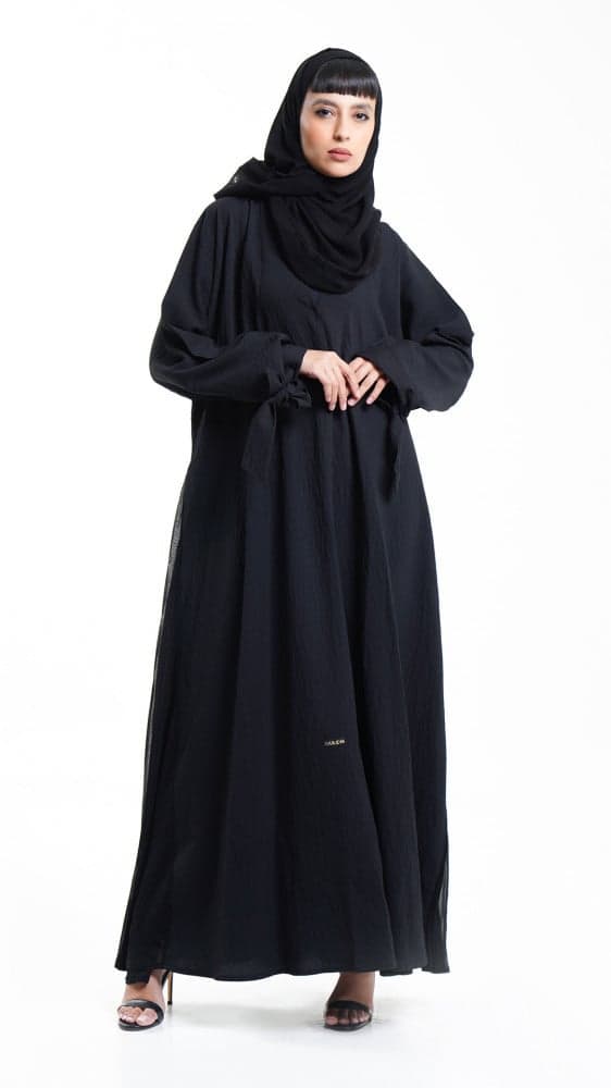 عباية كلوش باكمام ربط