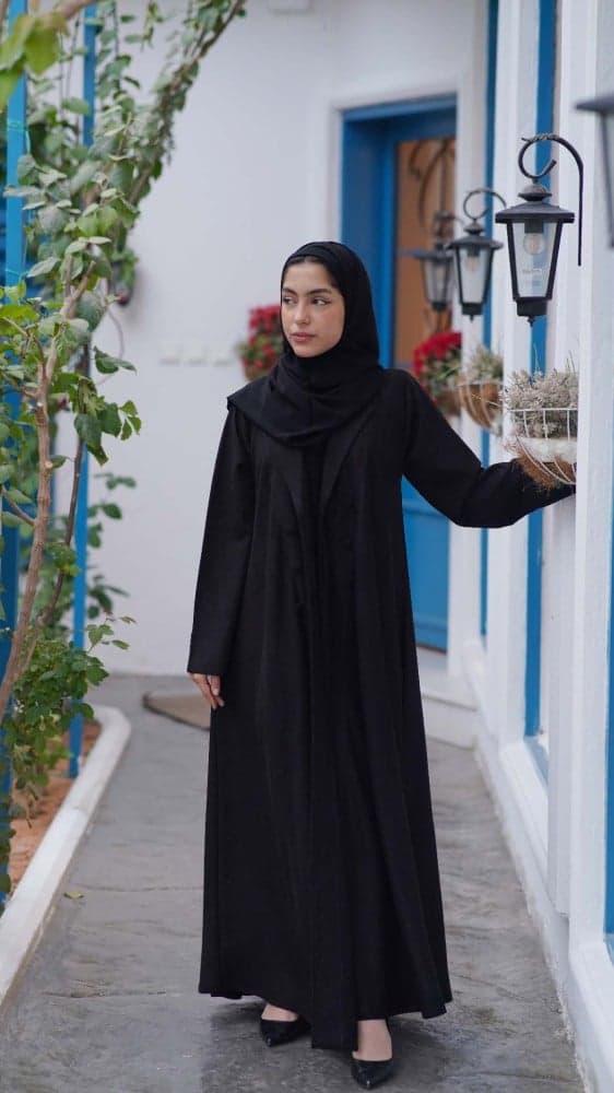 عباية شتوية رسمية شامواه بقصة كلوش