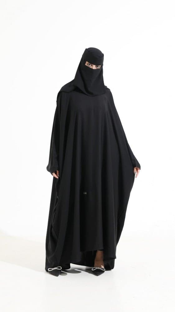 عباية بشت بكم قيطان أسود