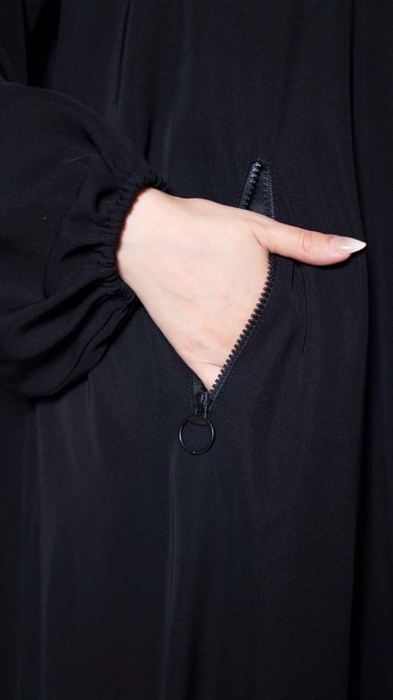 عباية بجيوب سحاب