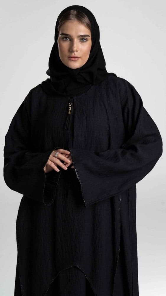 عباية مغلقه طبقتين