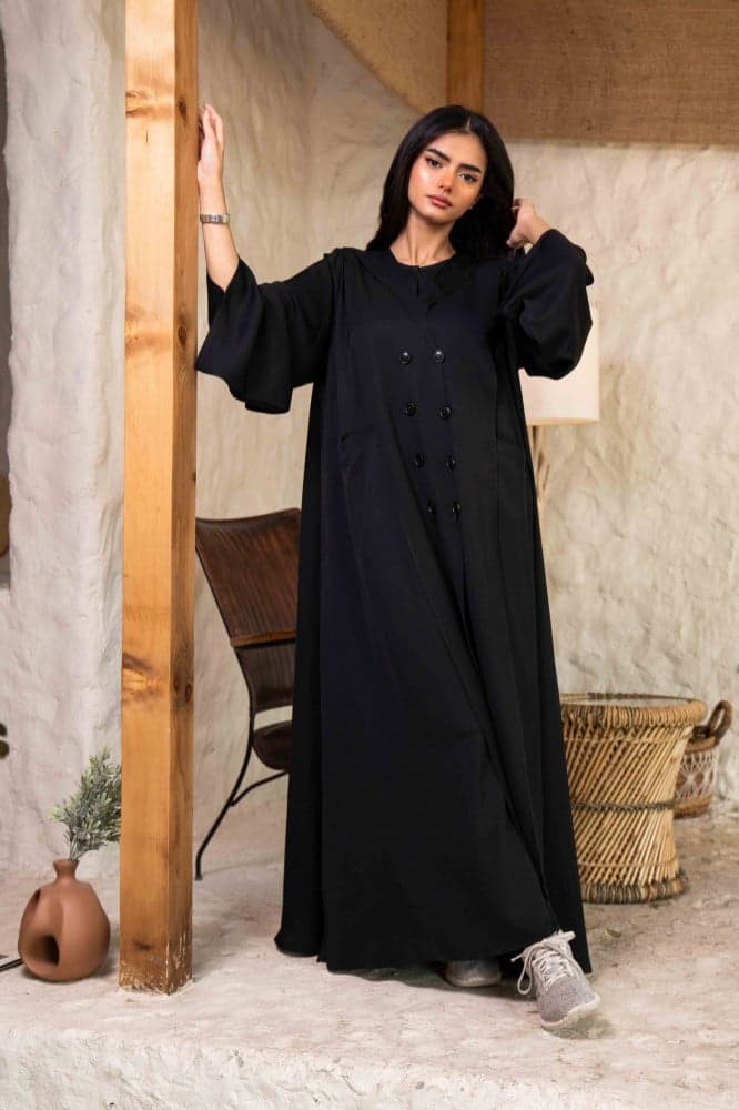 عباية ياقة طويلة