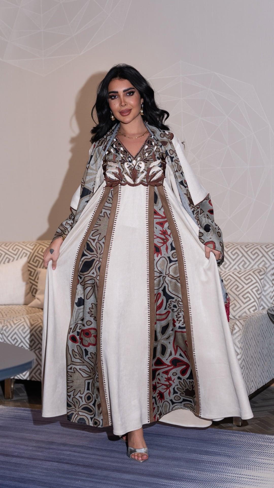 جلابية شتوية مع شال