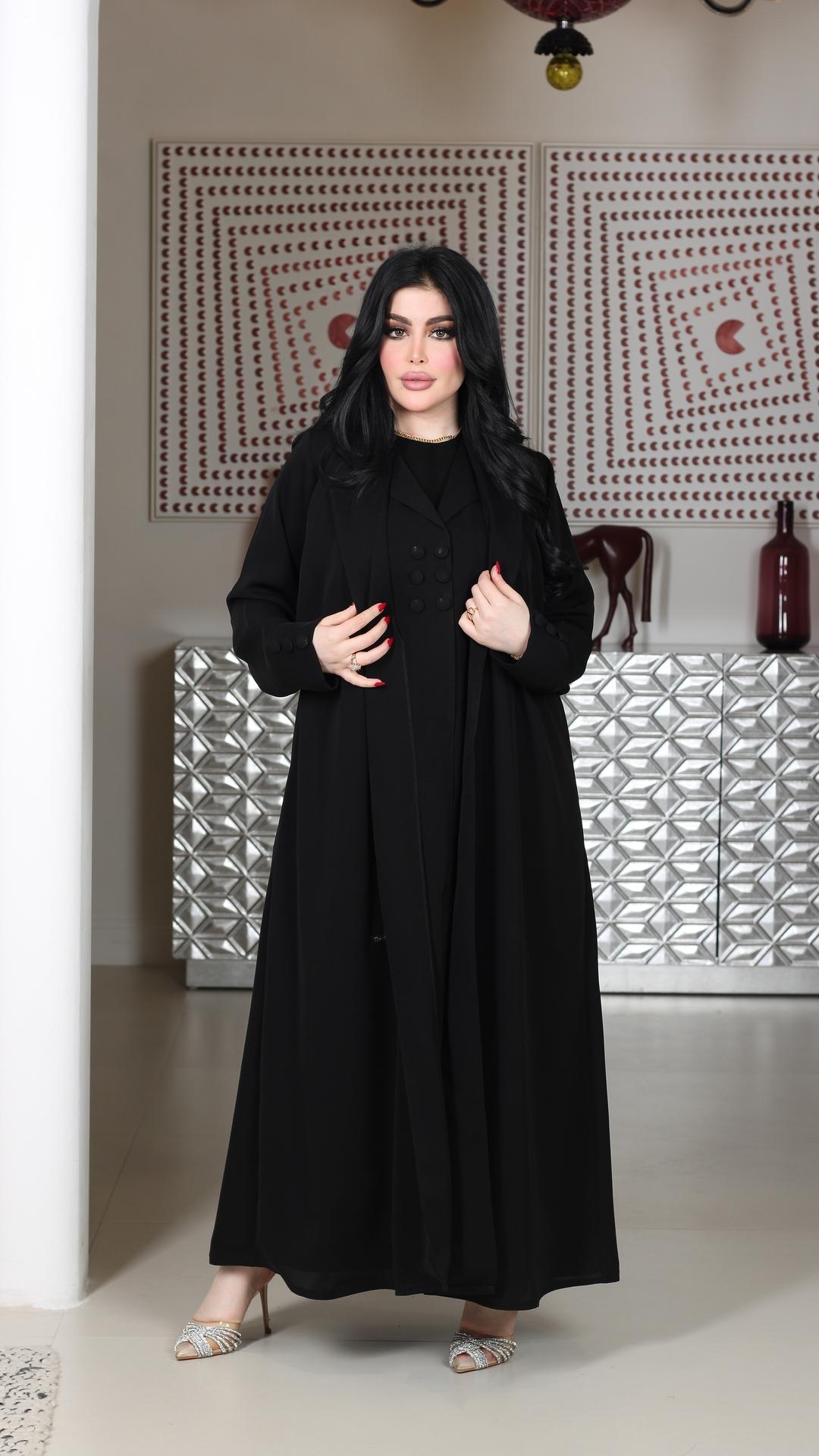عباية بليزر بفستان مشبوك