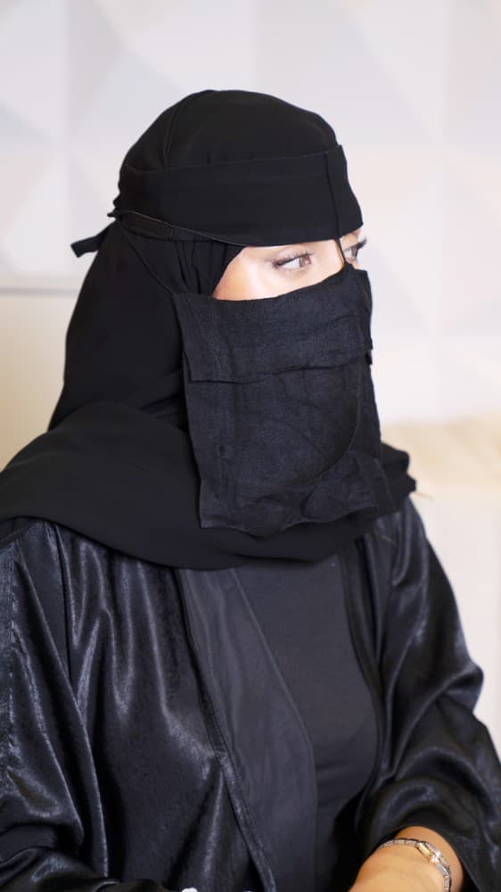 برقع طبقتين سادة