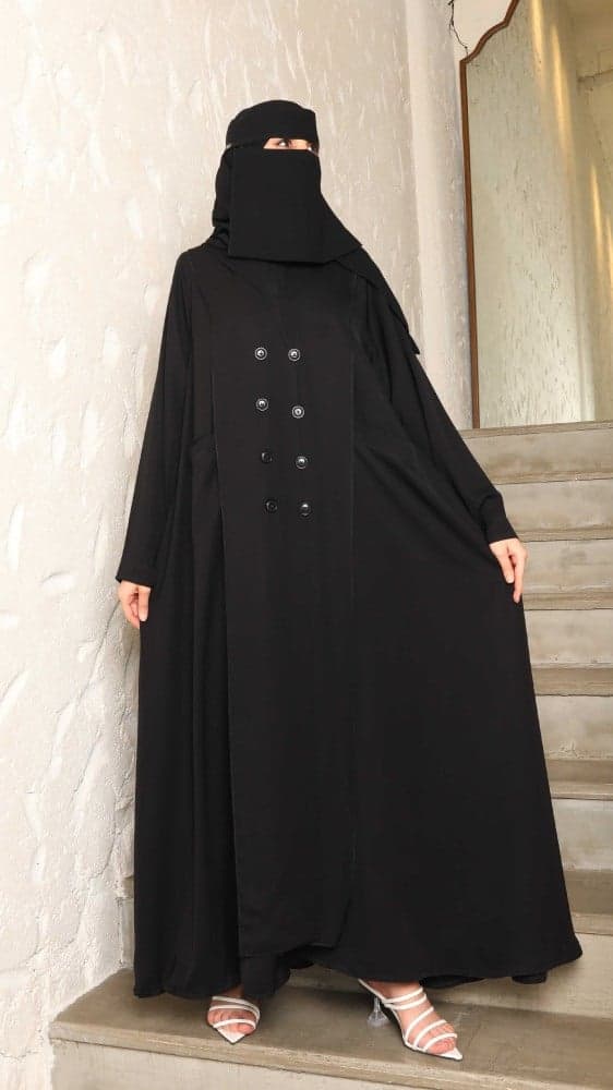 عباية ياقة طويلة