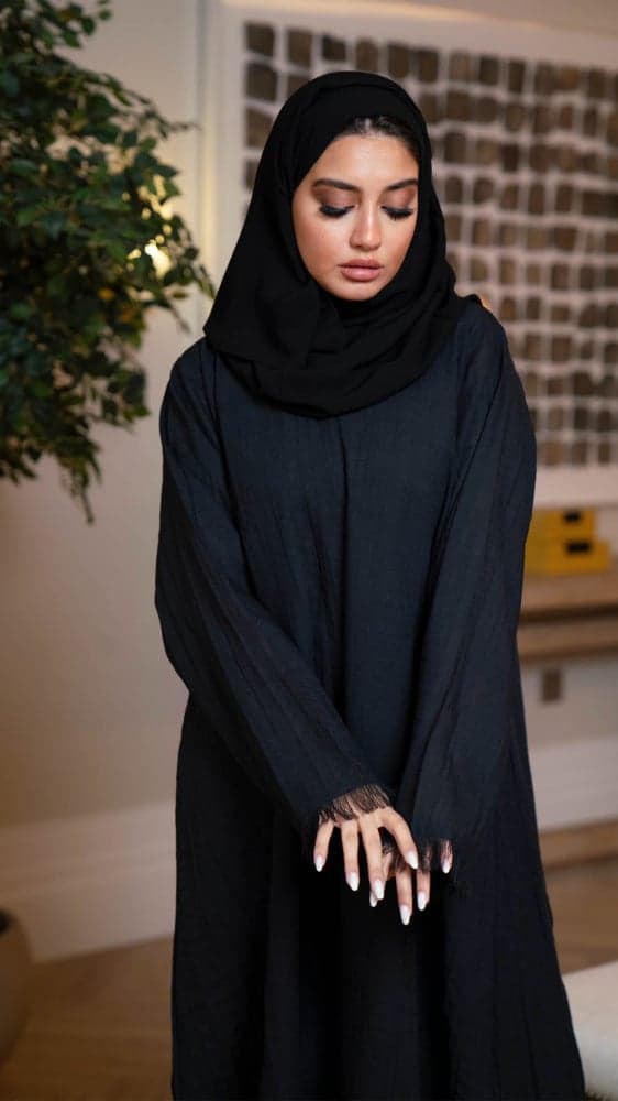 عباية باكمام ناعمة