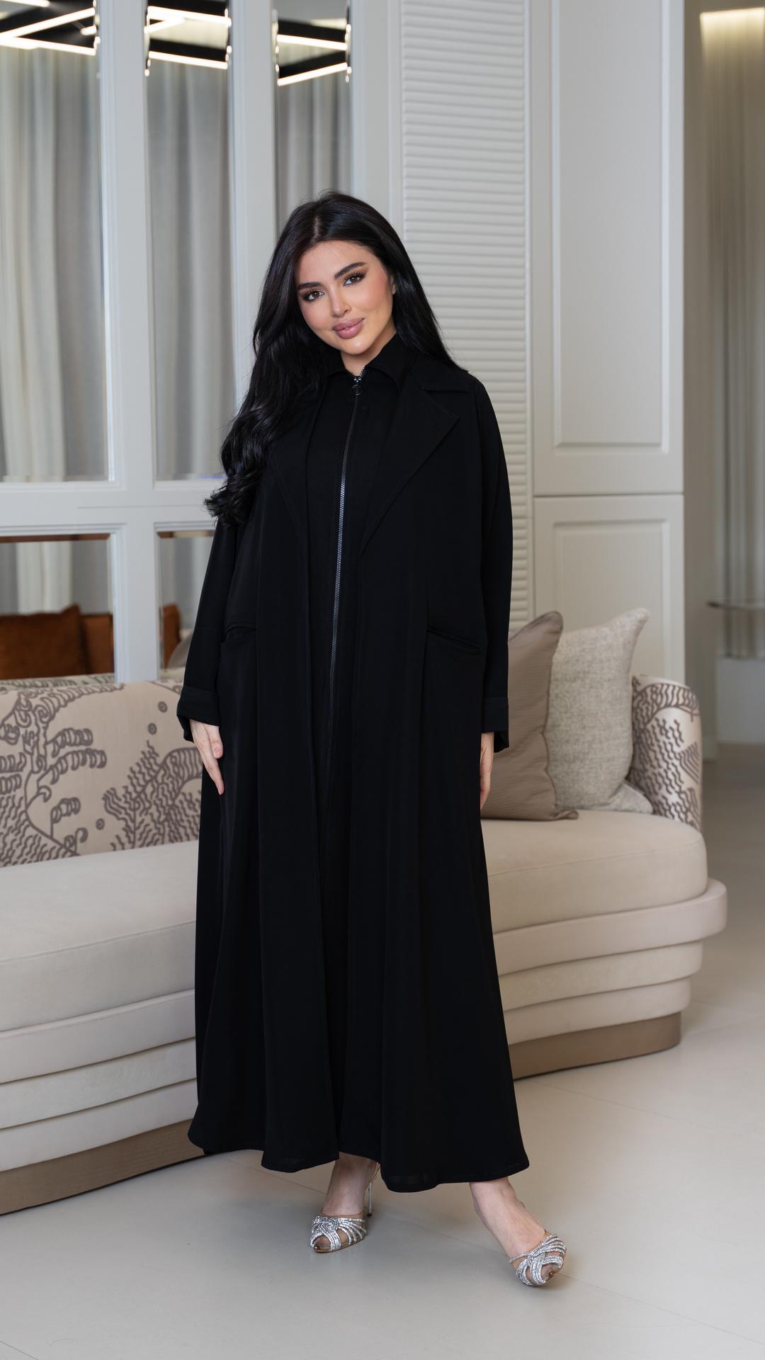 عباية انترنت بفستان داخلي متصل