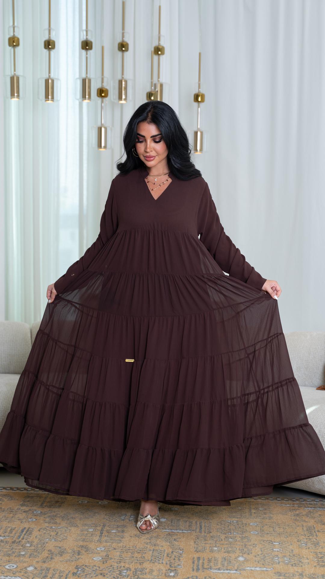 جلابية شيفون كلوش