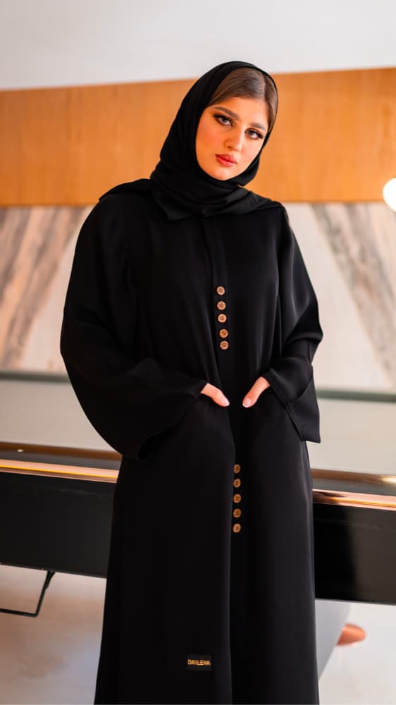 عباية جيوب و ازره بنيه