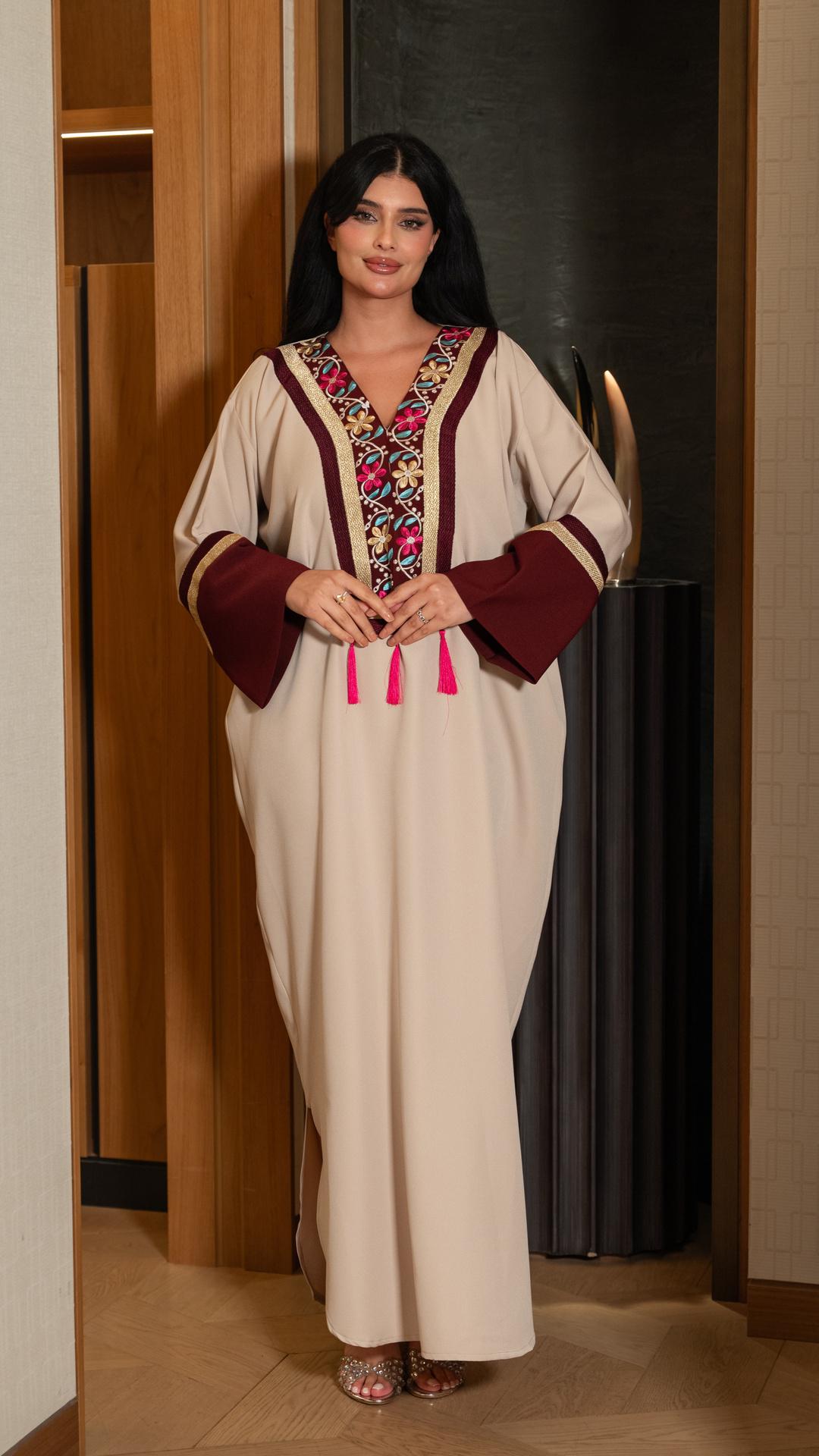 جلابية مغربي مطرزة