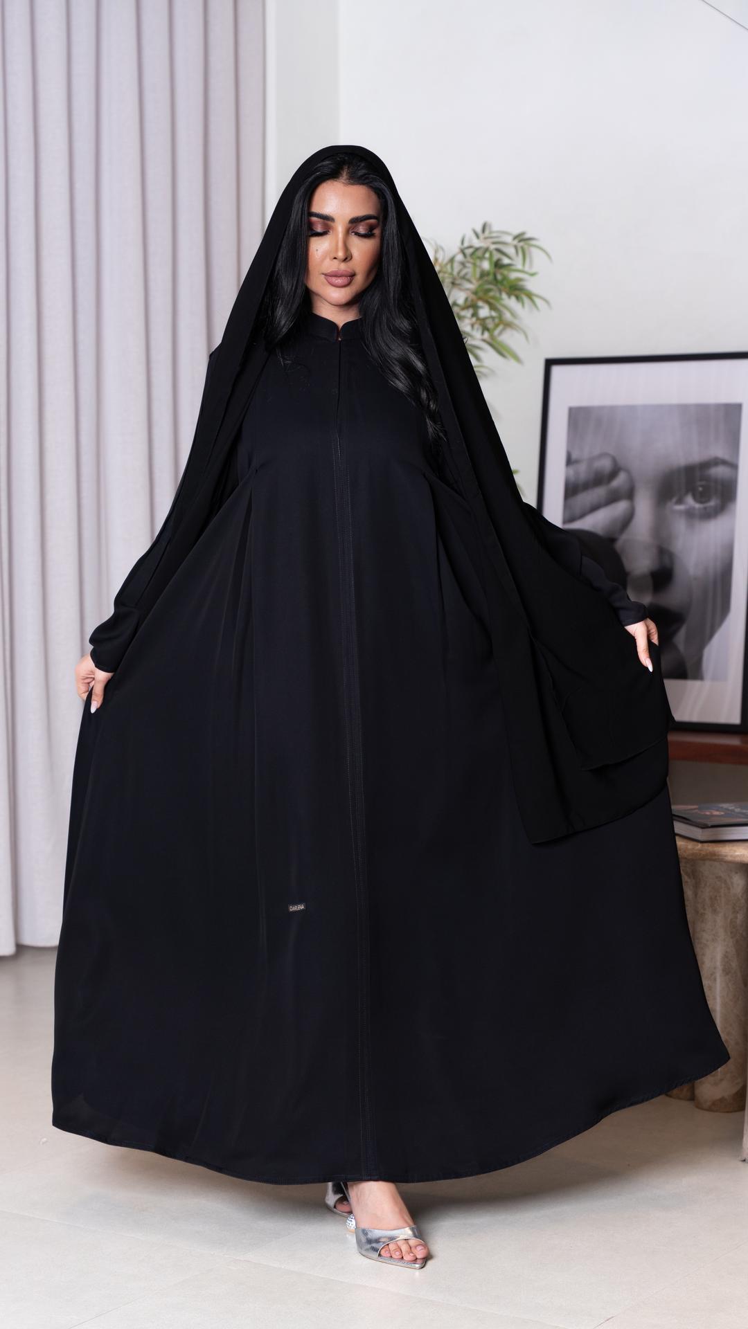 عباية كلوش كسرات من الخلف