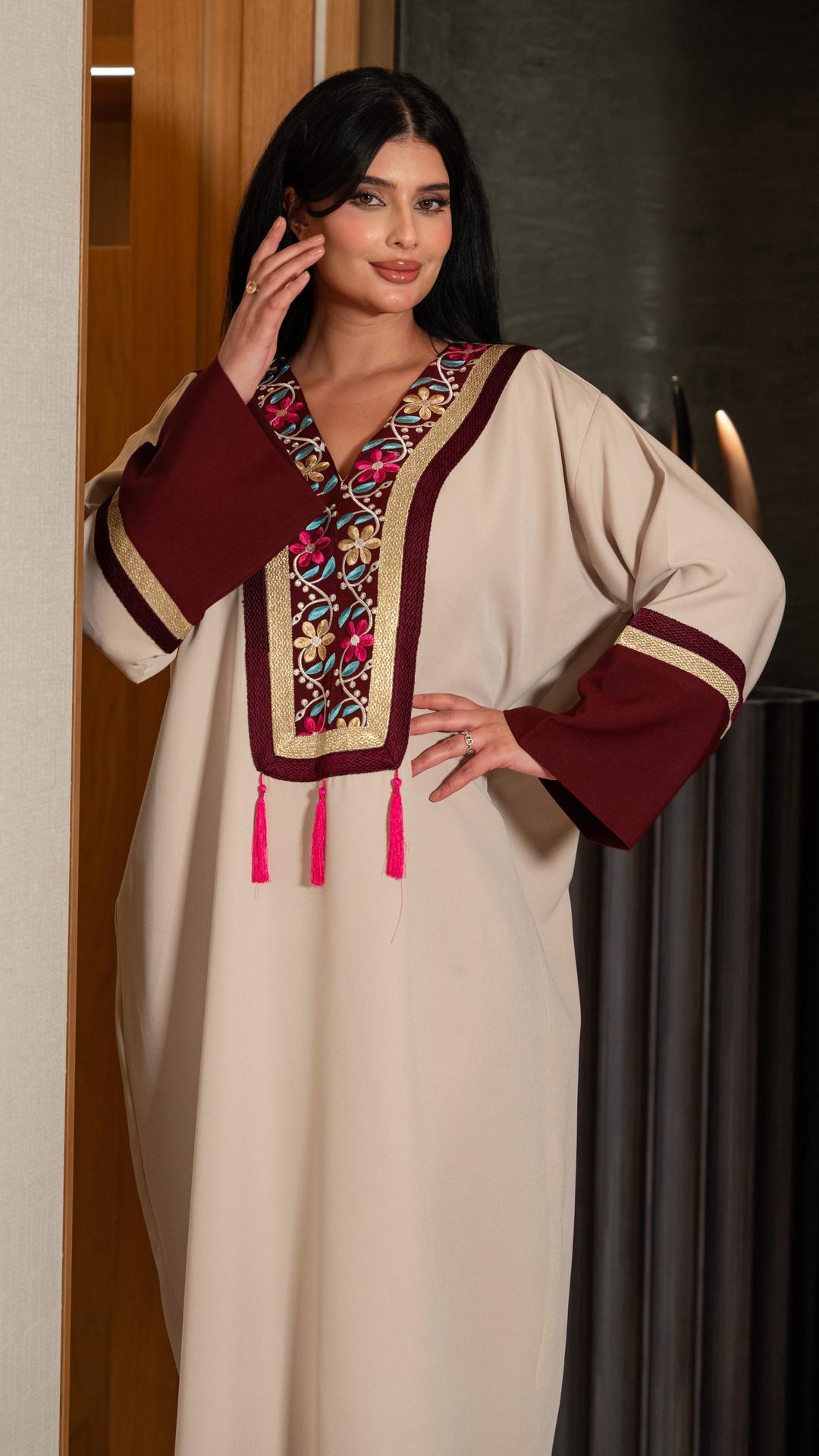 جلابية مغربي مطرزة