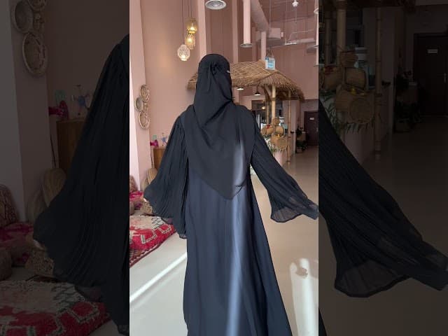 عباية باكمام مكسرة