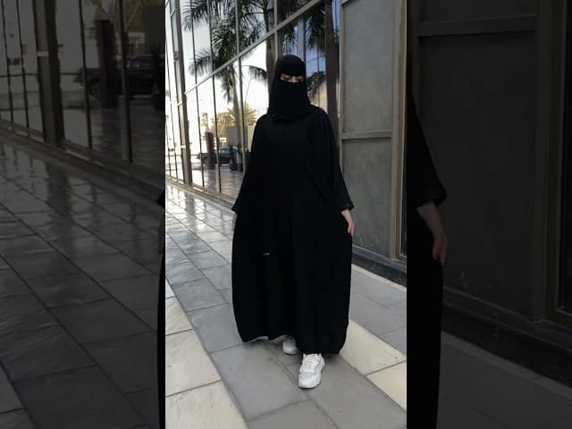 عباية بشت بكم قيطان أسود