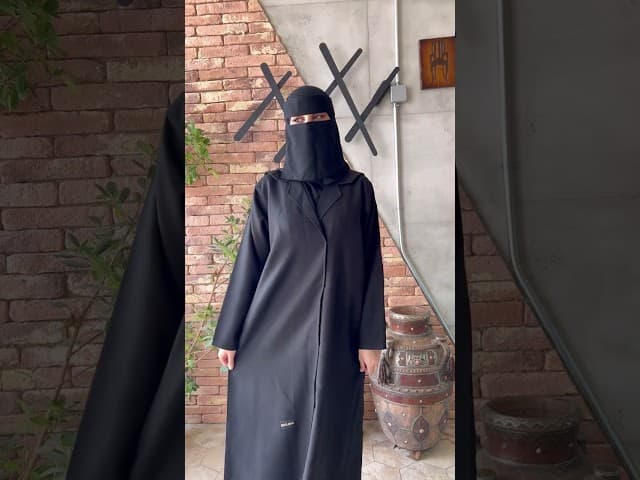 عباية جاكيت بقصة من الخلف